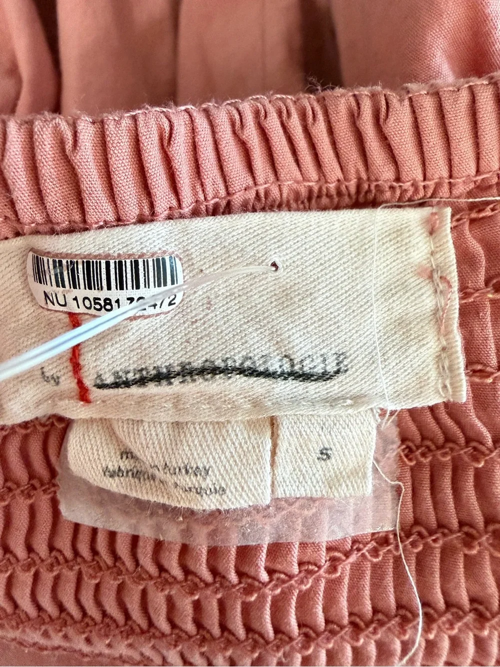 Anthropologie Pink Smocked Yoke Maxi Skirt Size Small 36797 - Picture 7 of 8
